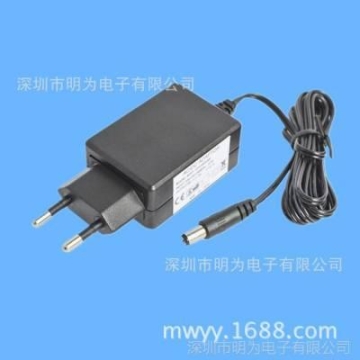 供应欧规DC12V 1A电源适配器 LED交流变直流开关电源 明为