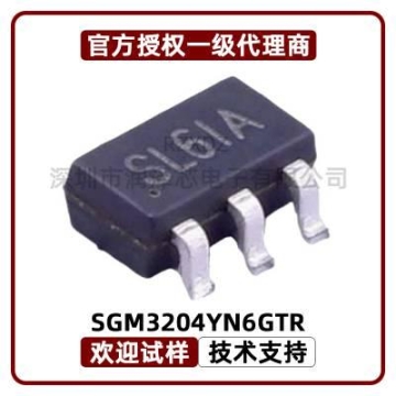 SGM3204YN6G/TR 非稳压200mA 电荷泵电压逆变器 丝印SL6IA